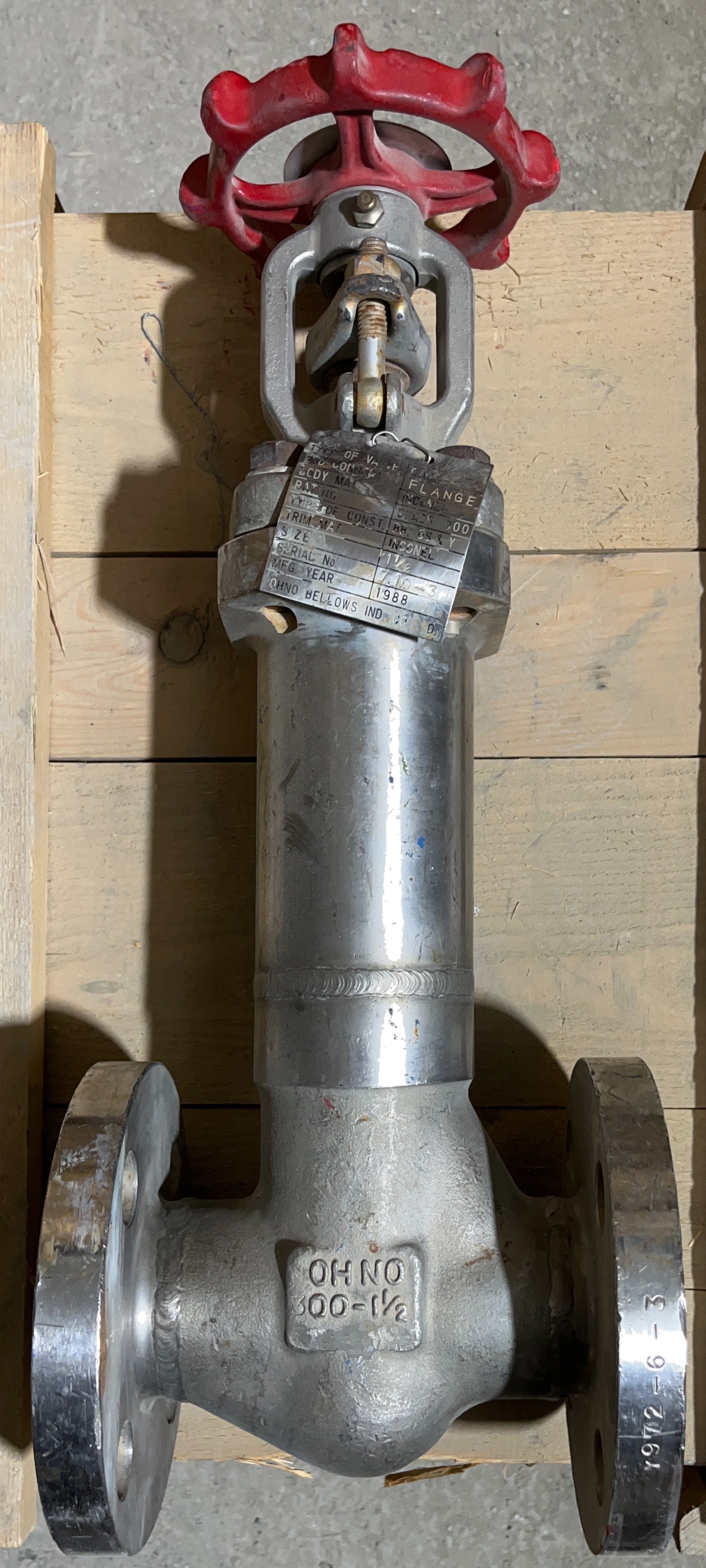 بررسی شود شیر دروازه ای ( Gate Valve) ژاپنی- سایز "1/2-1 کلاس فشاری# 300 جنس اینکونل