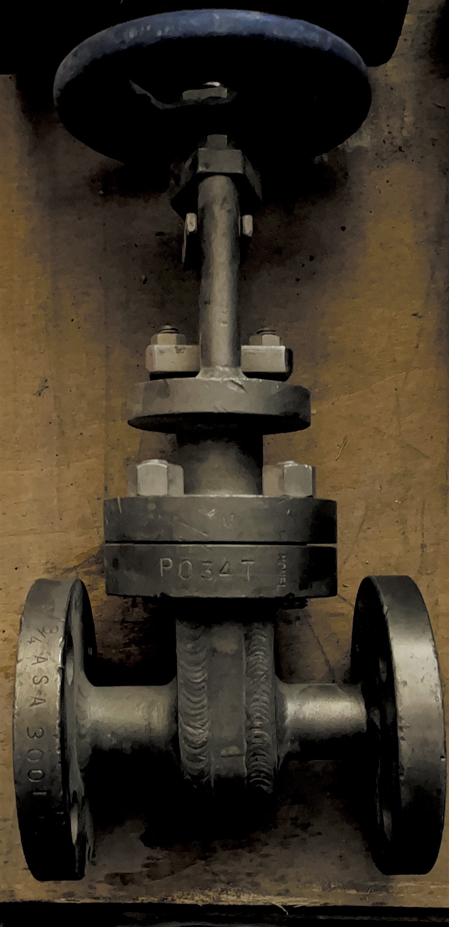 شیر دروازه ای ( Gate Valve) فرانسوی - سایز " 3/4 کلاس فشاری #300 جنس مونل