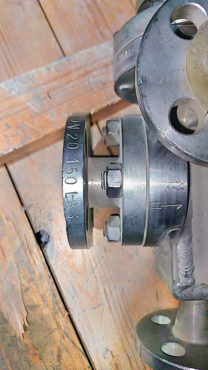 شیر دروازه ای چهار راهه  (   4way Gate Valve) فرانسوی -  کلاس فشاری #150 جنس استنلس 304L