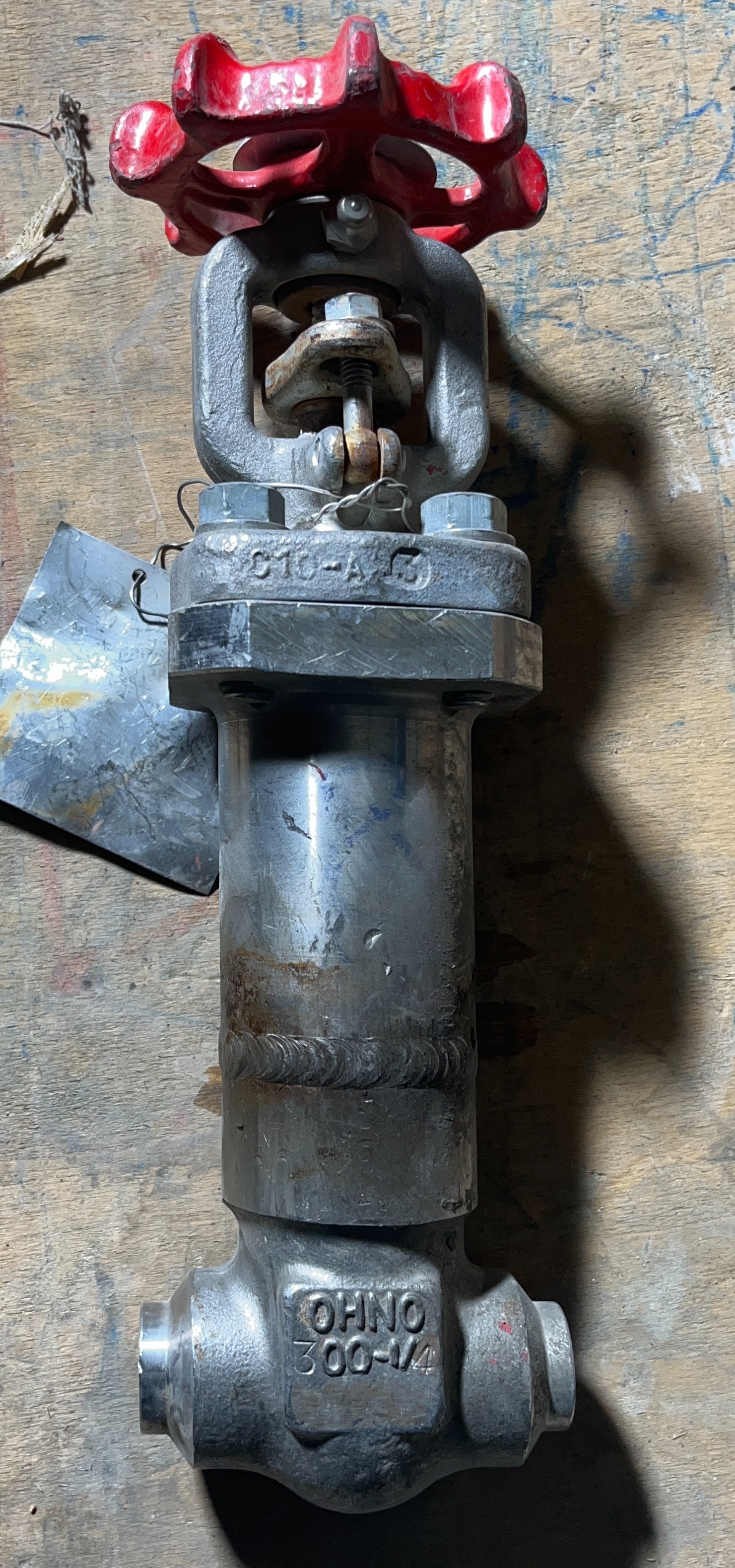 شیر دروازه ای ( Gate Valve) ژاپنی - سایز " 1/4 کلاس فشاری #300 جنس استنلس 304L