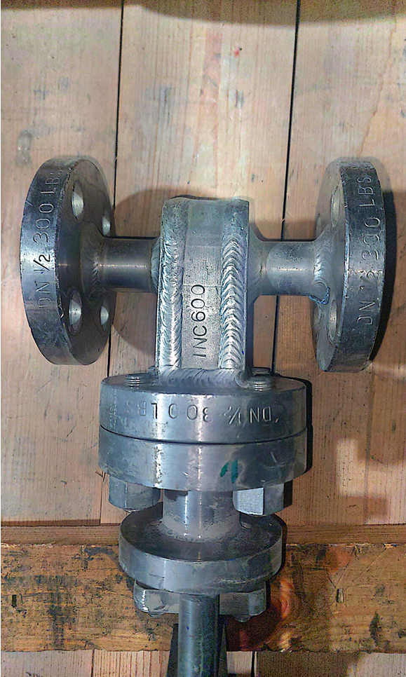شیر دروازه ای ( Gate Valve) فرانسوی - سایز " 1/2 کلاس فشاری #300 جنس اینکونل