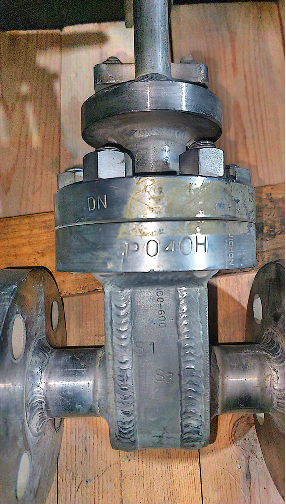 شیر دروازه ای ( Gate Valve) فرانسوی - سایز " 1 کلاس فشاری #300 جنس اینکونل